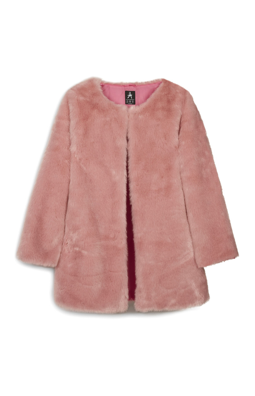 Pink faux Fur Jacket_Ôé¼40